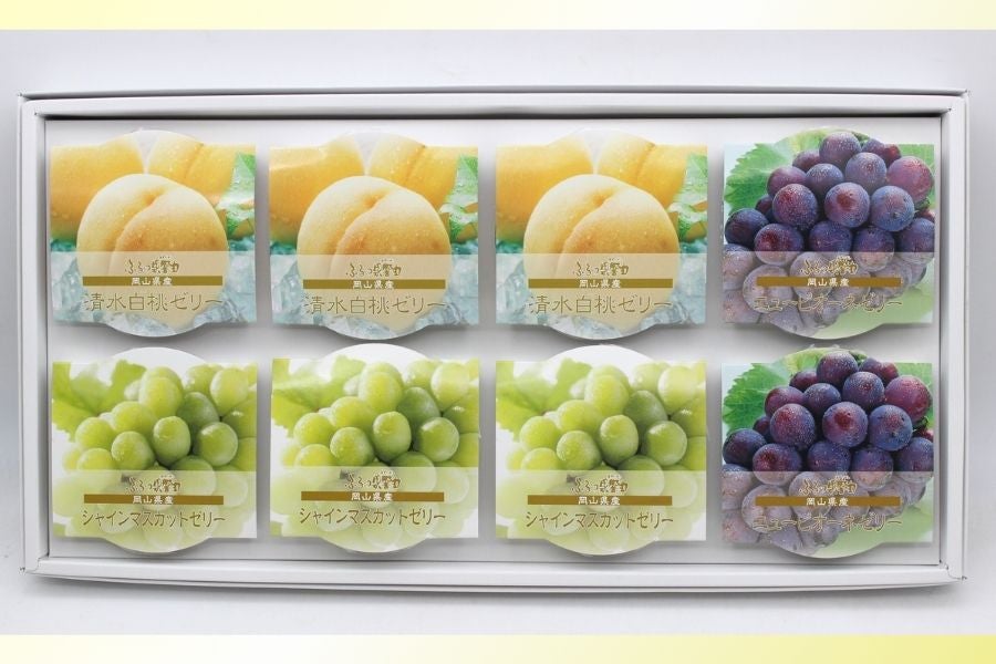 【お歳暮】岡山産果物果実ゼリー(8個入り)