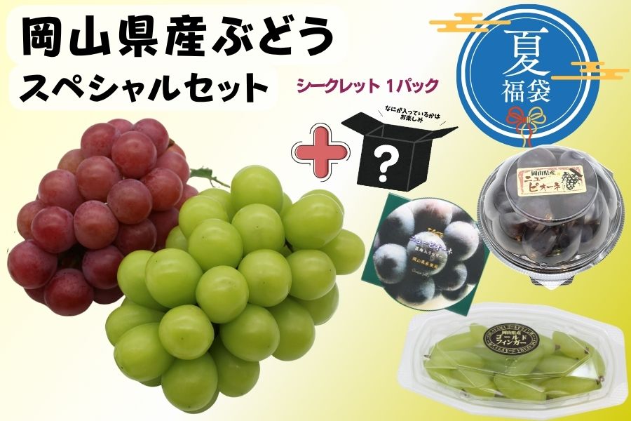 福袋】岡山県産ぶどうスペシャルセット（全6品）8月中旬頃～9月上旬