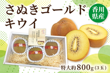 【お歳暮】香川県産 特大さぬきゴールドキウイ 約800g(3玉)数量限定