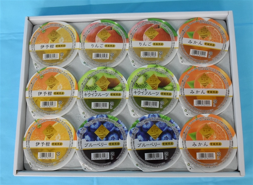 3分割でお願いしま出品 まるごと果樹園ゼリーセット」（120g×5種計12個入り） ～JA
