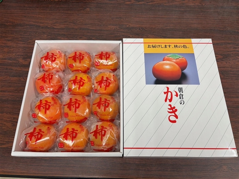 化粧箱】冷蔵『富有柿』 約3㎏（赤秀2L/12玉） ※12月15日以降年内出荷