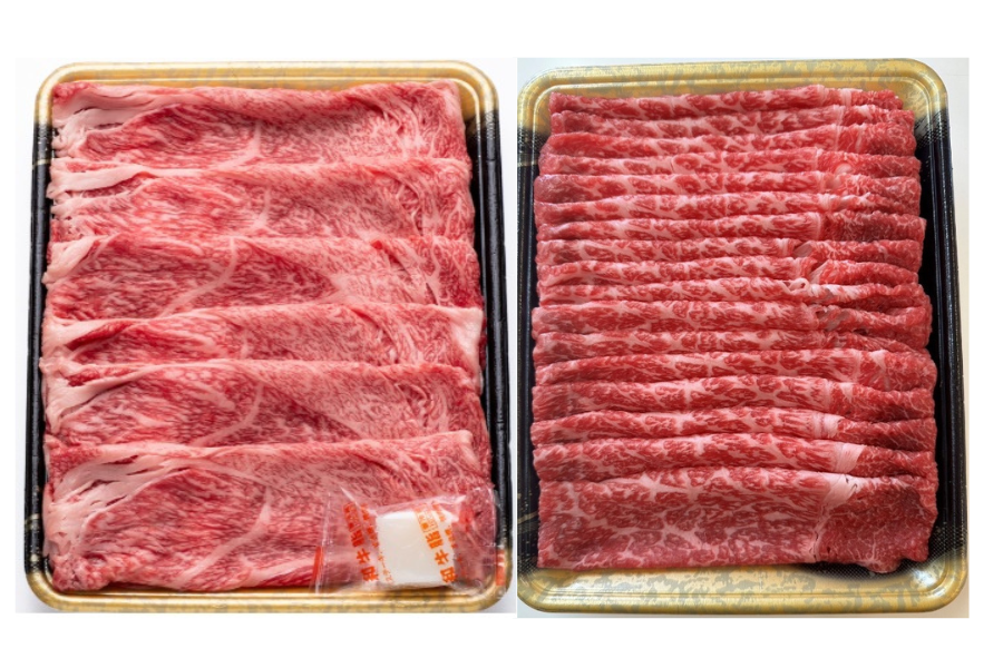 4月2日より引換開始【博多和牛】2部位スライス食べ比べ800g(肩ロース・赤身)