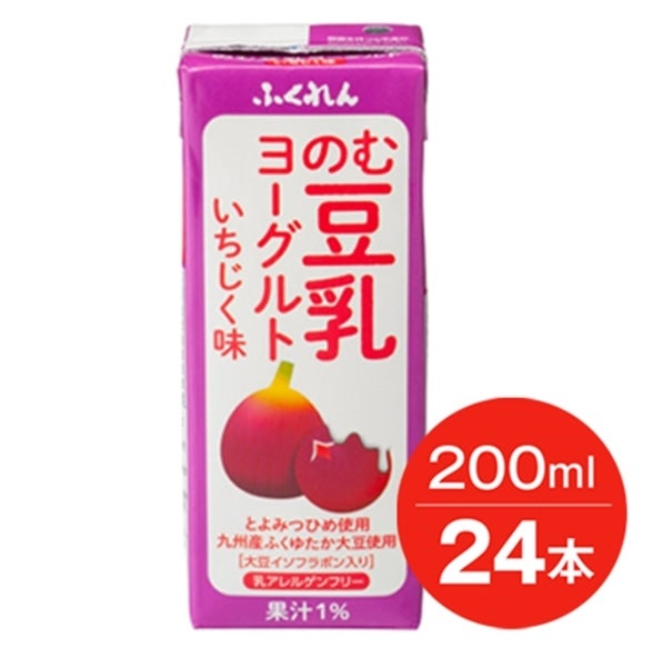 産地直送 通販 お取り寄せのむ豆乳ヨーグルト いちじく味(200ml×24本): 博多うまかショップ|ＪＡタウン