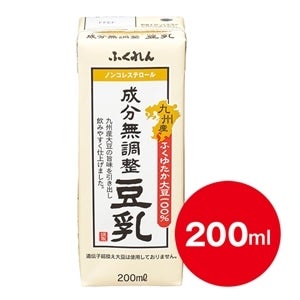 九州産ふくゆたか大豆100%　成分無調整豆乳 (200ml×1本)