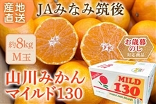 お歳暮】《M玉 約8㎏》山川みかん『マイルド130』※12月上旬～中旬順次