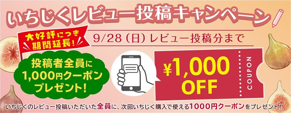 福岡のいちじくレビュー投稿キャンペーン