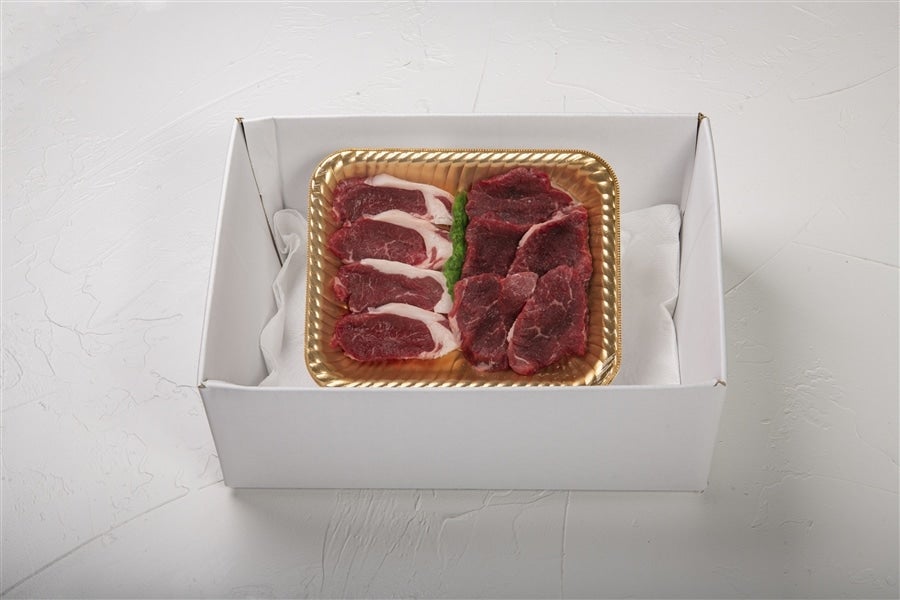 大分県産ラム肉 ステーキ盛り合せ&ラムチョップ3本: まるっと完