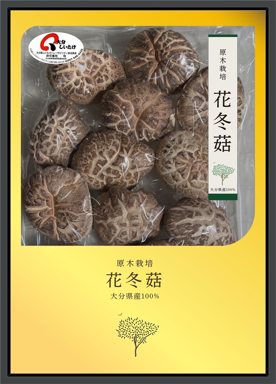 大分県産乾燥椎茸　通販　花冬菇　310g:　まるっと完食おおいた～美味しいもんいっぱい送っちゃんけん～|【ＪＡタウン】産地直送　お取り寄せ