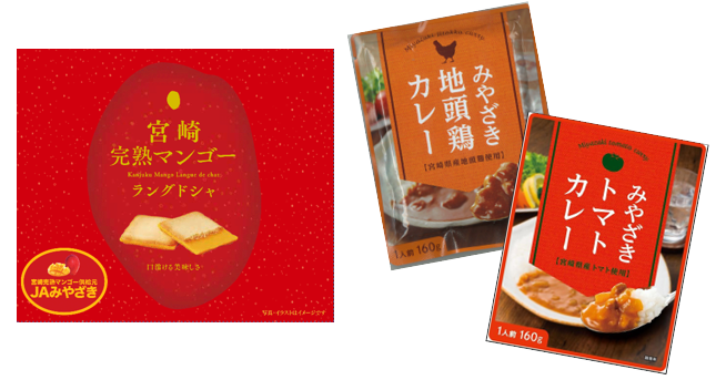 母の日】宮崎完熟マンゴーラングドシャ+カレーセット: JA