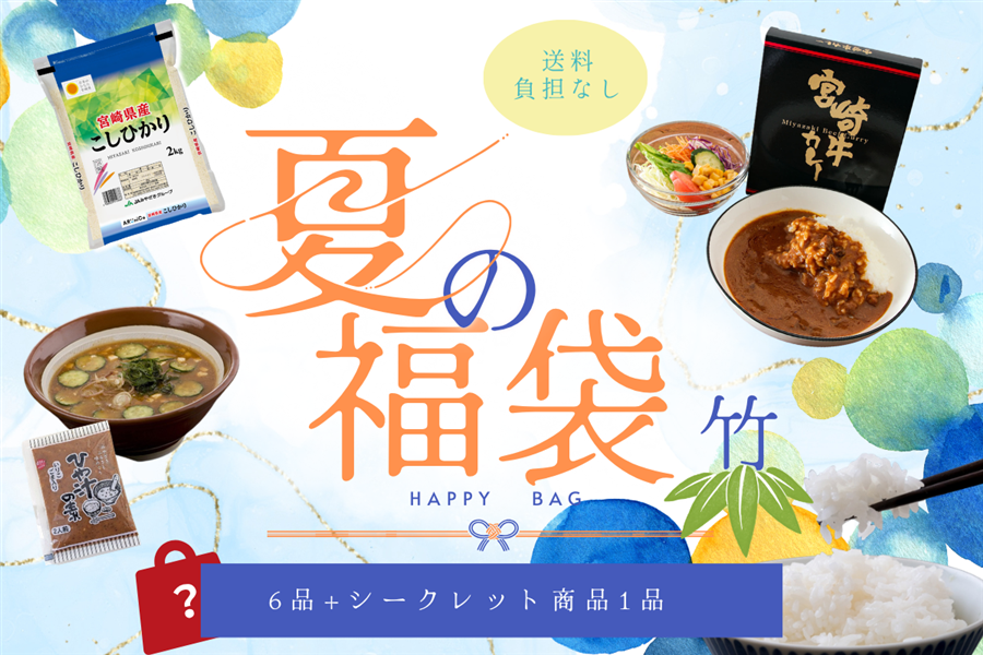 夏の福袋キャンペーン】みやざきの加工品がいっぱい！福袋(竹): JA