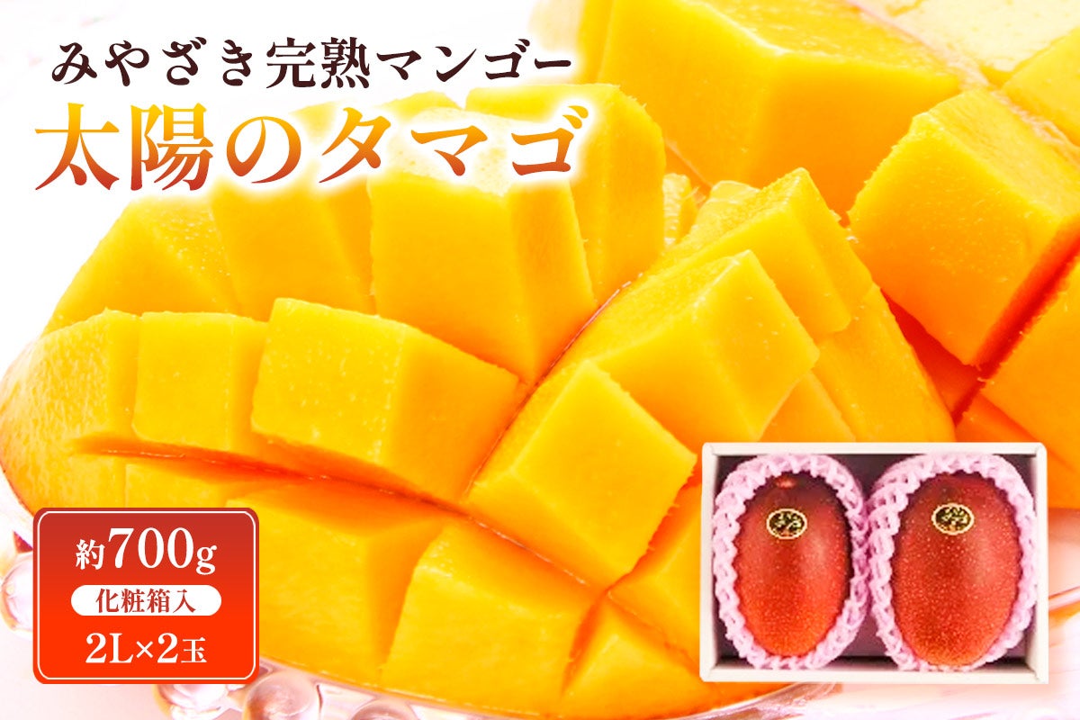 みやざき完熟マンゴー「太陽のタマゴ」（2L）: JAみやざき Tege