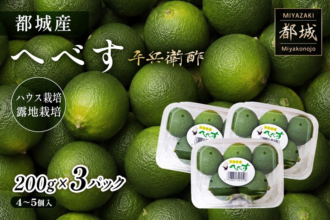 宮崎県都城産 へべす 3パックセット: JAみやざき Tege Mahalo|【JA