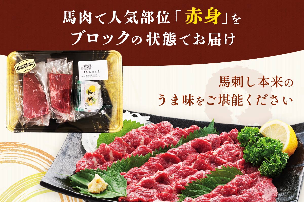 都城産 馬刺し赤身ブロック