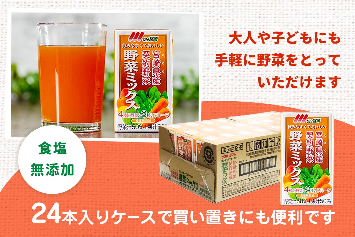新野菜ミックス 125ml紙×24本