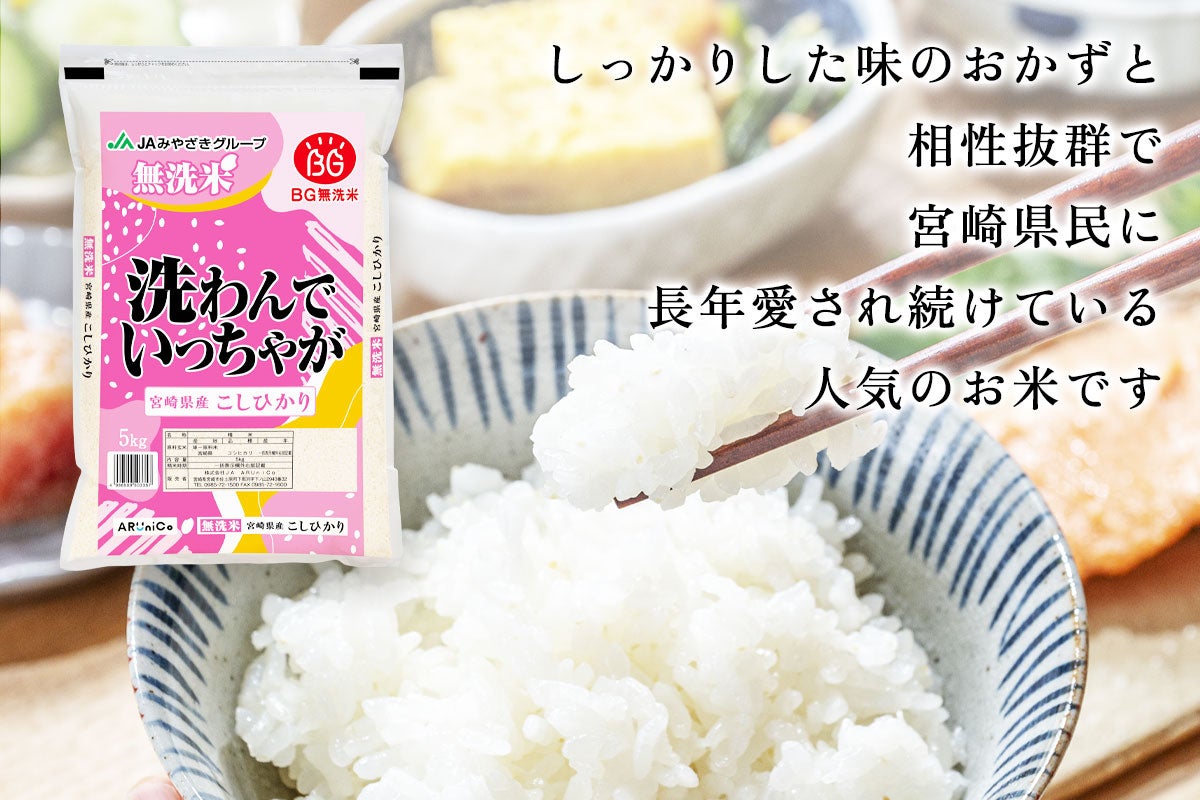 【令和7年産】宮崎県産 無洗米 こしひかり 5kg×2