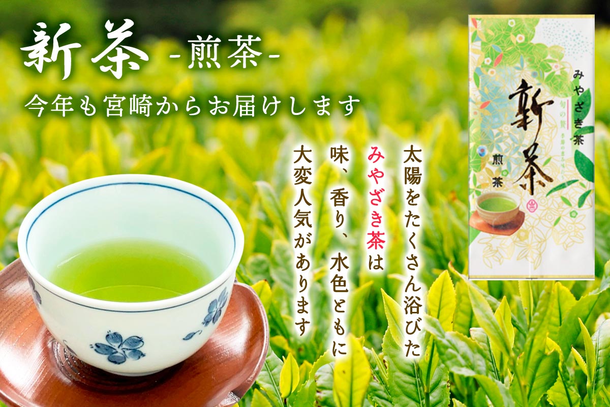 【ネコポス】新茶煎茶 80g×4本