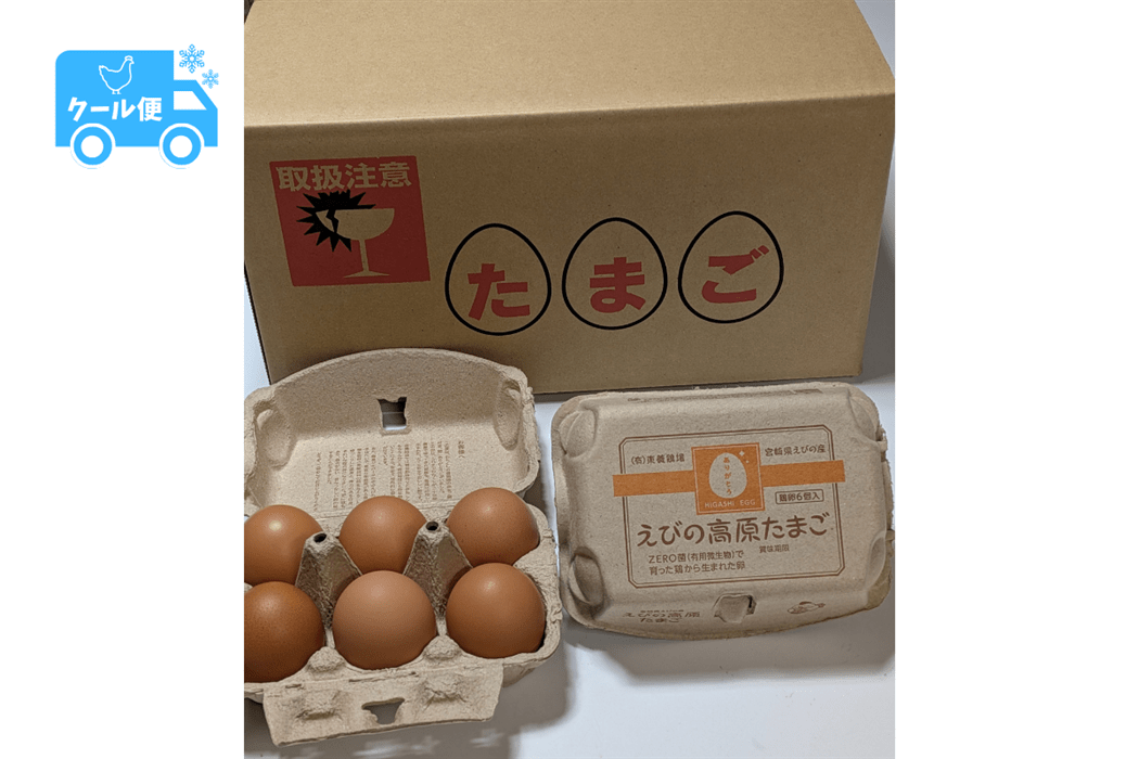 エミューの卵の殻　訳あり　4個セット　B クール便】東養鶏場 ありがとうパック（紙パック）6個入×12p: JA