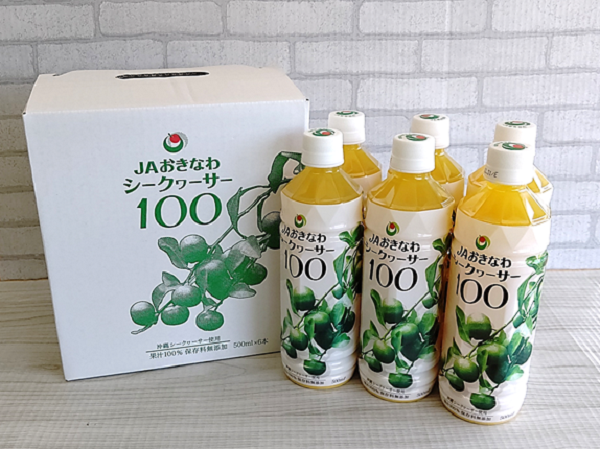 賞味期限間近】シークヮーサー100 500ml 6本入【JAタウン祭