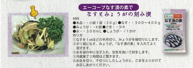 産地直送 通販 お取り寄せエーコープ なす漬の素（浅漬用） 240ｇ×5袋: エーコープのお店|ＪＡタウン