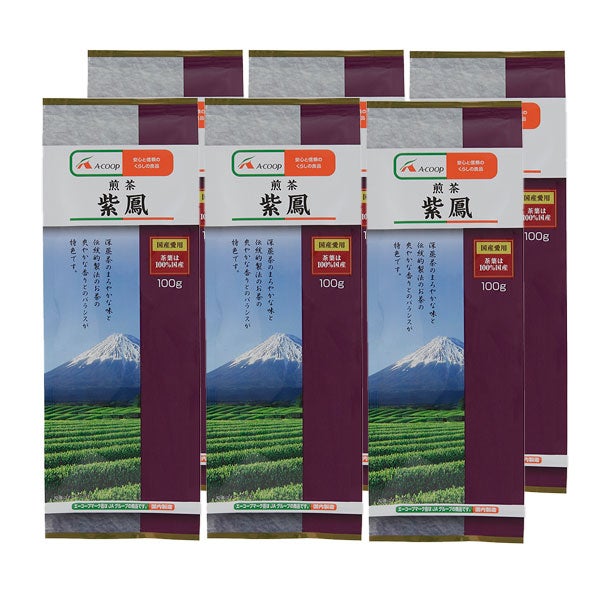 エーコープ 煎茶 紫鳳 100g×6袋