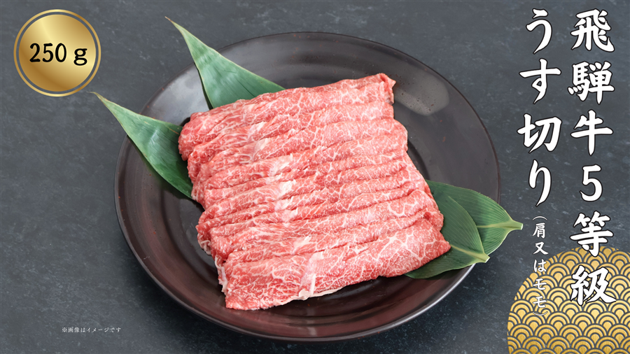 肉市場13周年祭【飛騨牛5等級】うす切りセット(冷凍)