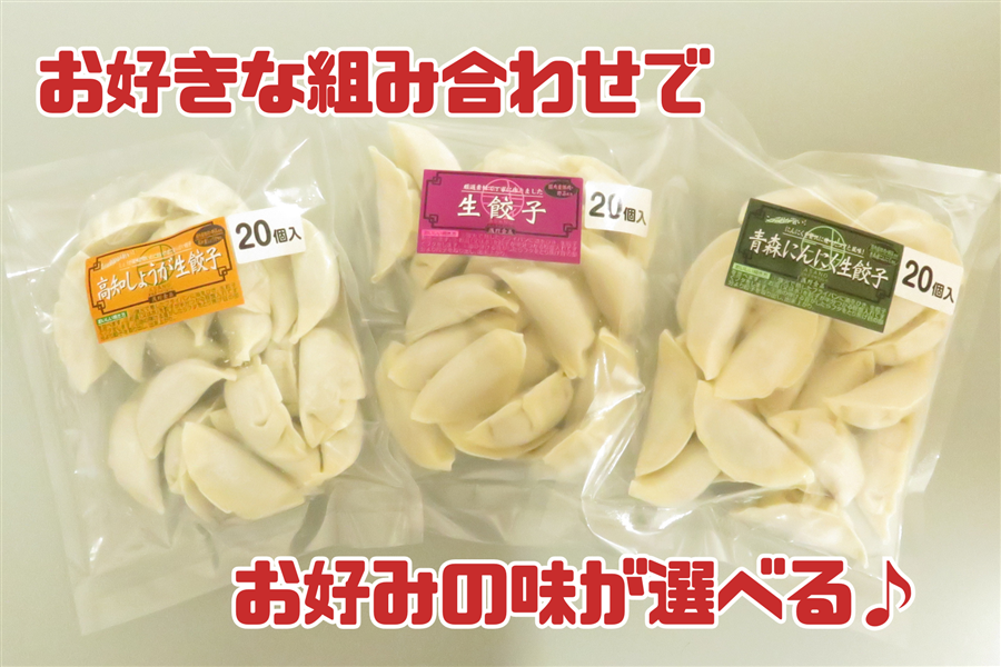 肉市場|【ＪＡタウン】産地直送　選べる！】生餃子お好み4パックセット(20個×4パック):　通販　お肉の宅配　お取り寄せ