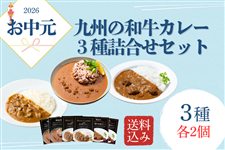 お中元】九州の和牛カレー3種詰め合わせセット（送料込み）: お肉の