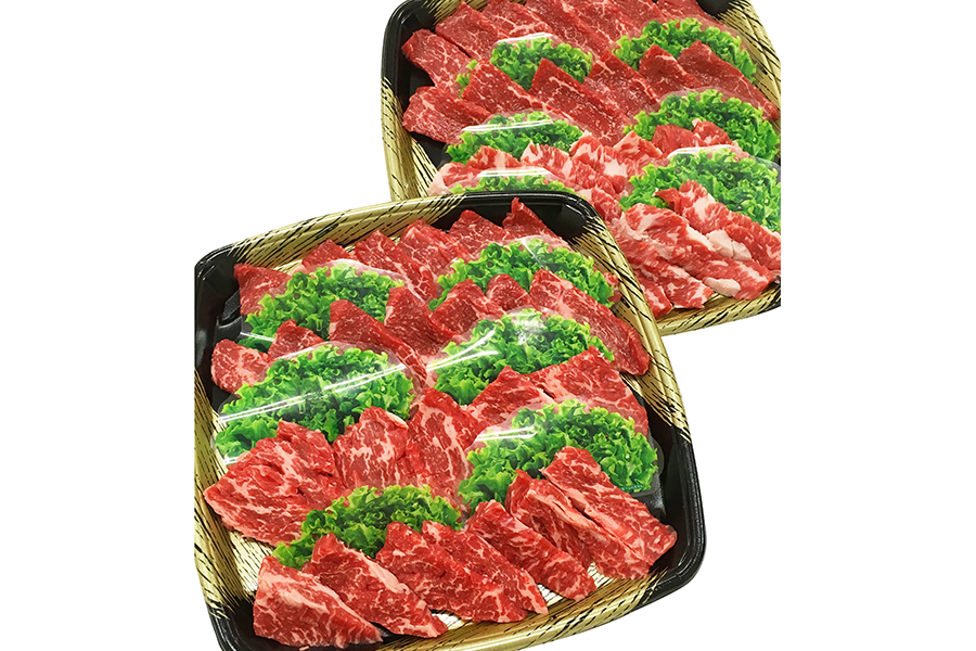 産地直送 通販 お取り寄せ群馬県産 上州牛 交雑種 モモ400g バラ400g 焼肉用 ｕｍａｉｚｏマーケット ｊａタウン