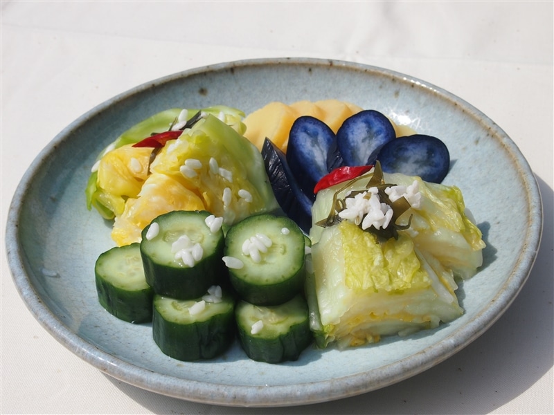 当て紙付けて　３箱セット　生食用 お歳暮】 ⑨ 針塚農産 こうじ漬物、お漬物、彩りセット1: UMAIZO