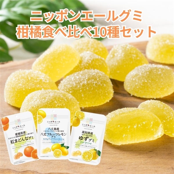 408 グミ柑橘食べ比べセット(10袋)(ポスト投函)