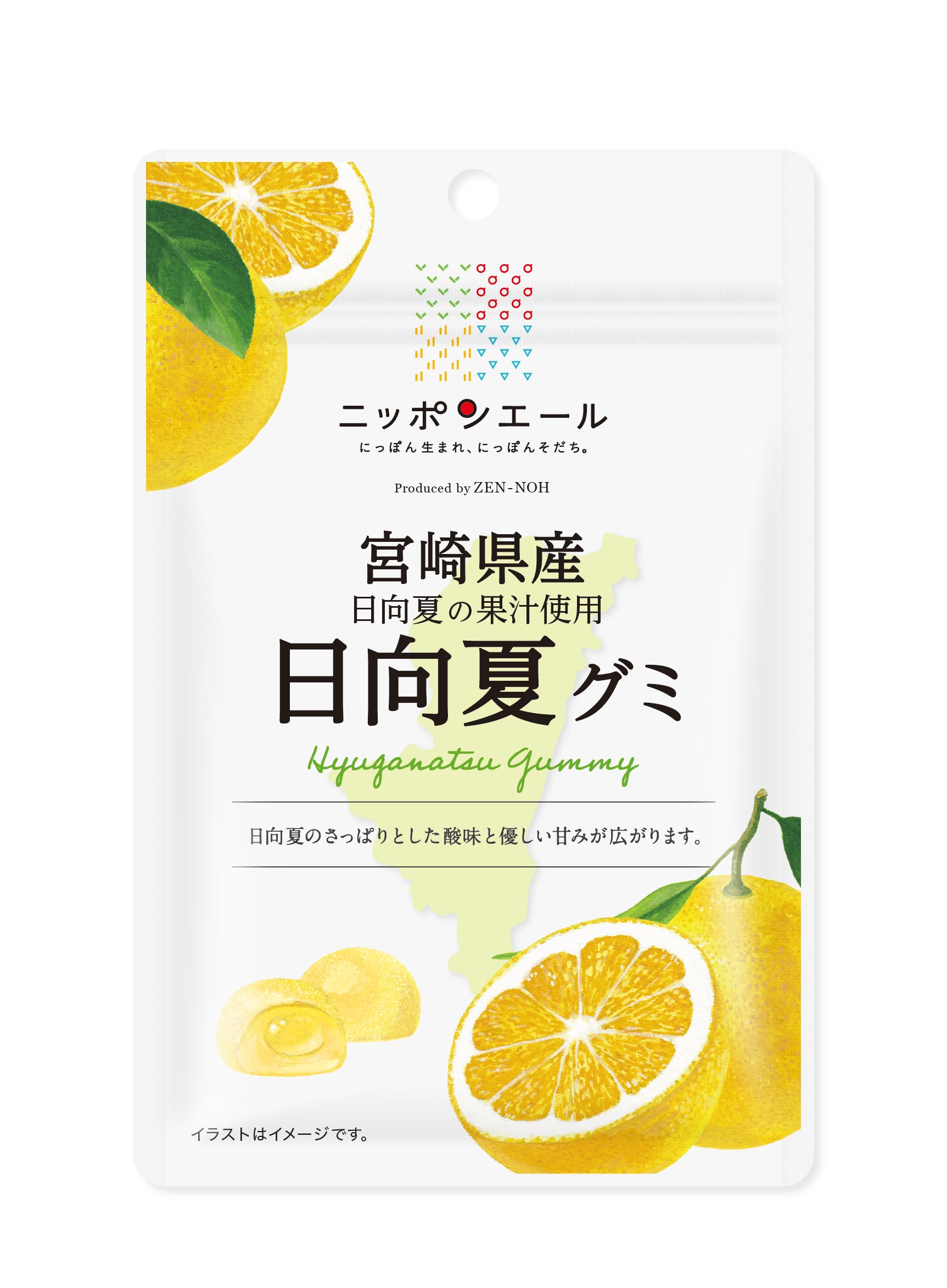 ニッポンエールグミ宮崎県産日向夏