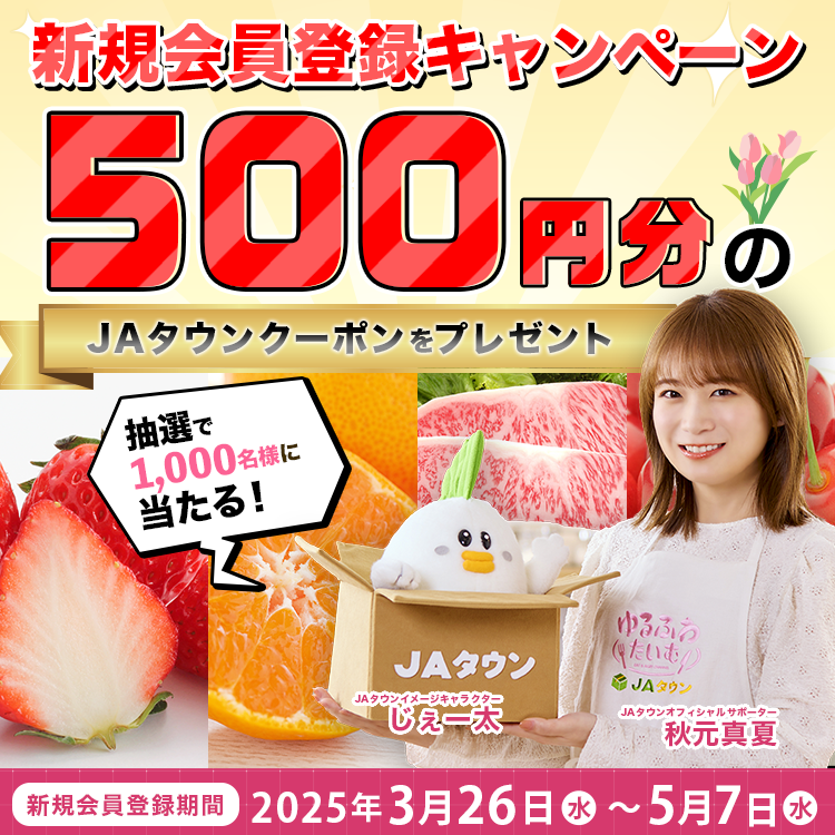 VKo^Ly[ԒVKo^̒璊I1,000l500~JA^EN[|v[g!VKo^ԁF2025N326()`2025N57()N[|̕t^тp\Ԃ̓Ly[IɂȂ܂B