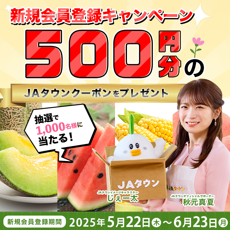 VKo^Ly[ԒVKo^̒璊I1,000l500~JA^EN[|v[g!VKo^ԁF2025N522()`2025N623()N[|̕t^тp\Ԃ̓Ly[IɂȂ܂B