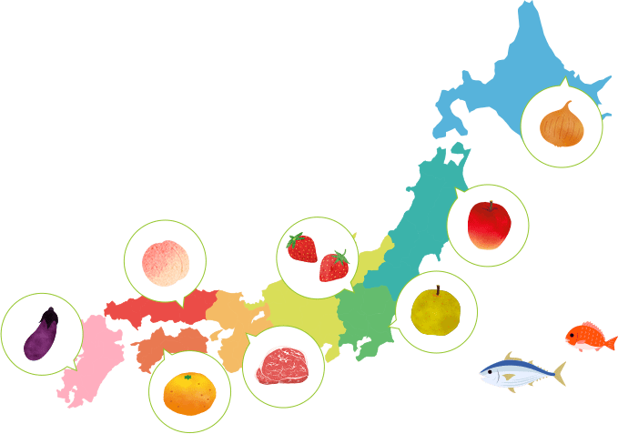 日本地図イメージ図