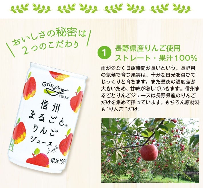 産地直送 通販 お取り寄せ長野興農 信州まるごとりんごジュース (160g×30本)×2箱: 全農長野 僕らはおいしい応援団|ＪＡタウン